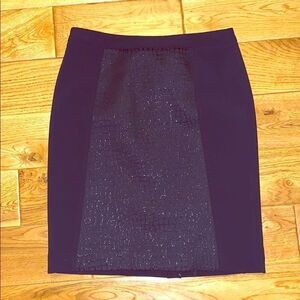 Mary Kay navy snake skin print pencil skirt 4P